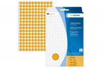 Herma 顏色標籤 Colour Label (Round Shape) #2214 (8mm) – Fluorescent Orange
