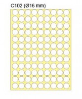 New Star 多功能標籤 Label #C102 dia. 16 mm 'Color'