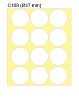 New Star 多功能標籤 Label #C108 dia. 47 mm 'Color'