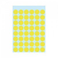 Herma 顏色標籤 Colour Label (Round Shape) #2237 (13mm) – Fluorescent Yellow