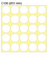 New Star 多功能標籤 Label #C106 dia. 31 mm 'Color'