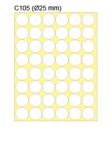 New Star 多功能標籤 Label #C105 dia. 25 mm 'Color'