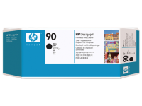 HP 90 Design Jet #C5054A – Black Print Head & Cleaner