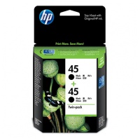 HP 45 墨水盒 Ink Cartridge #CC625AA – Black Ink Cart. Twin Pack 